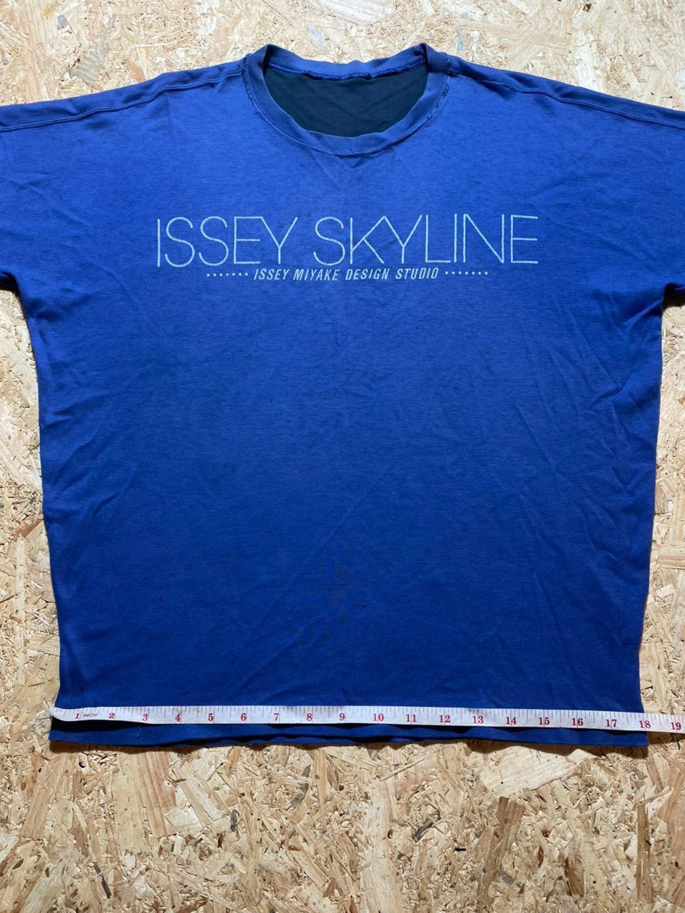 Issey Miyake Issey Vintage Skyline Reversible Blue Tee Size US L / EU 52-54 / 3 - 22 Thumbnail