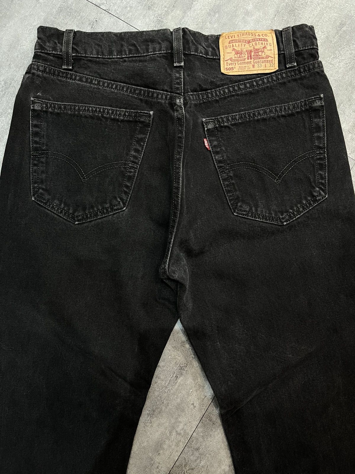 Levi's Vintage Clothing Levi’s 505 black denim Size US 33 - 1 Thumbnail