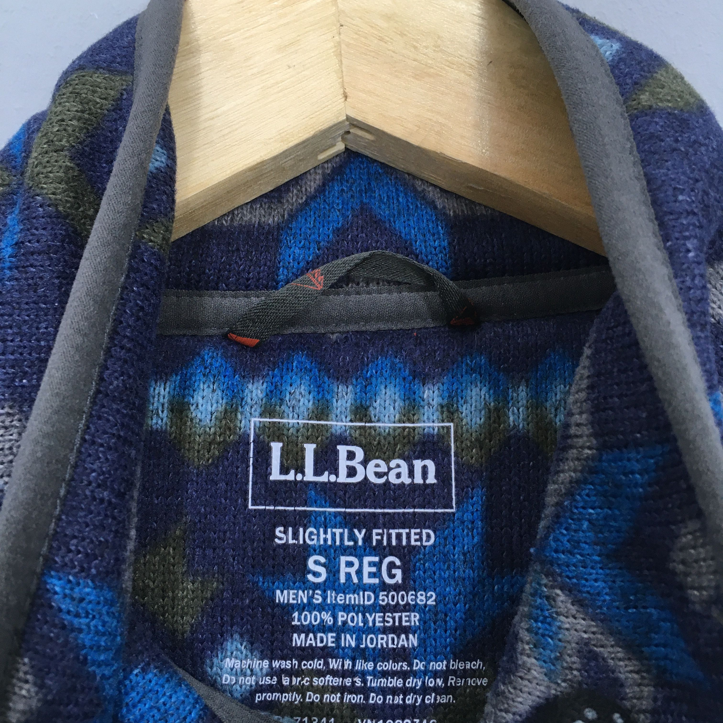 L.L. Bean × Vintage Vintage LL Bean Usa Aztec Navajo Fleece Sweater Small Size US S / EU 44-46 / 1 - 5 Thumbnail