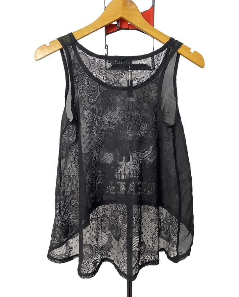 If Six Was Nine × Japanese Brand × Le Grande Bleu (L.G.B.) Japanesebrand galyge mesh tank top skull Size M / US 6-8 / IT 42-44 - 2 Thumbnail
