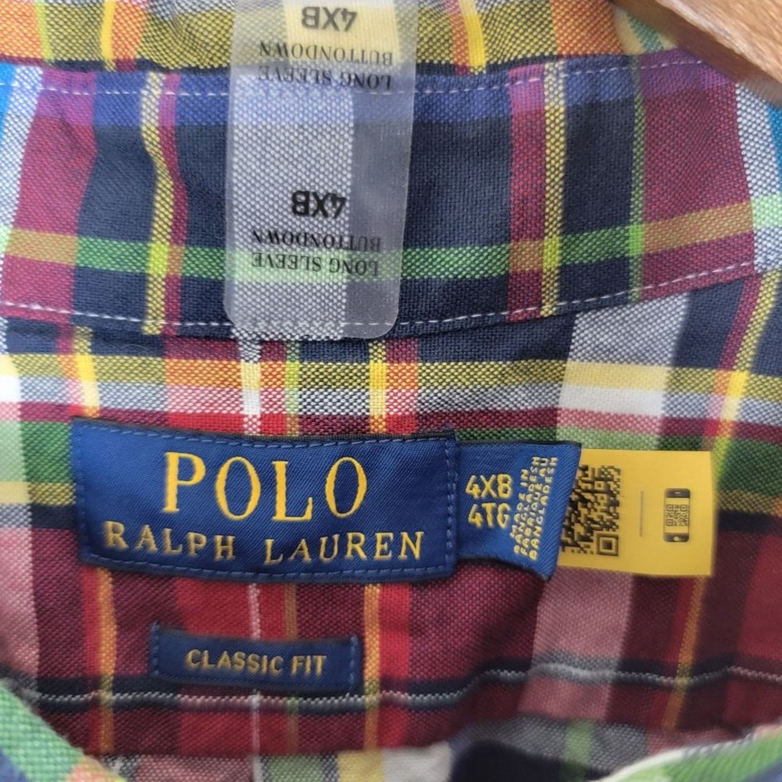 Polo Ralph Lauren Polo Ralph Lauren Classic Fit Plaid Cotton Button Down Shirt Size US XXL / EU 58 / 5 - 7 Thumbnail