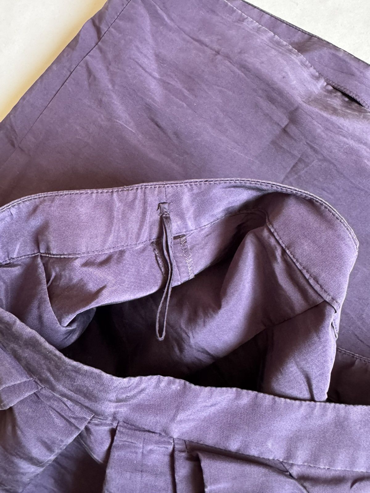 Prada Prada Women’s Skirt Purple Size 46 Size 32" / US 10 / IT 46 - 4 Thumbnail