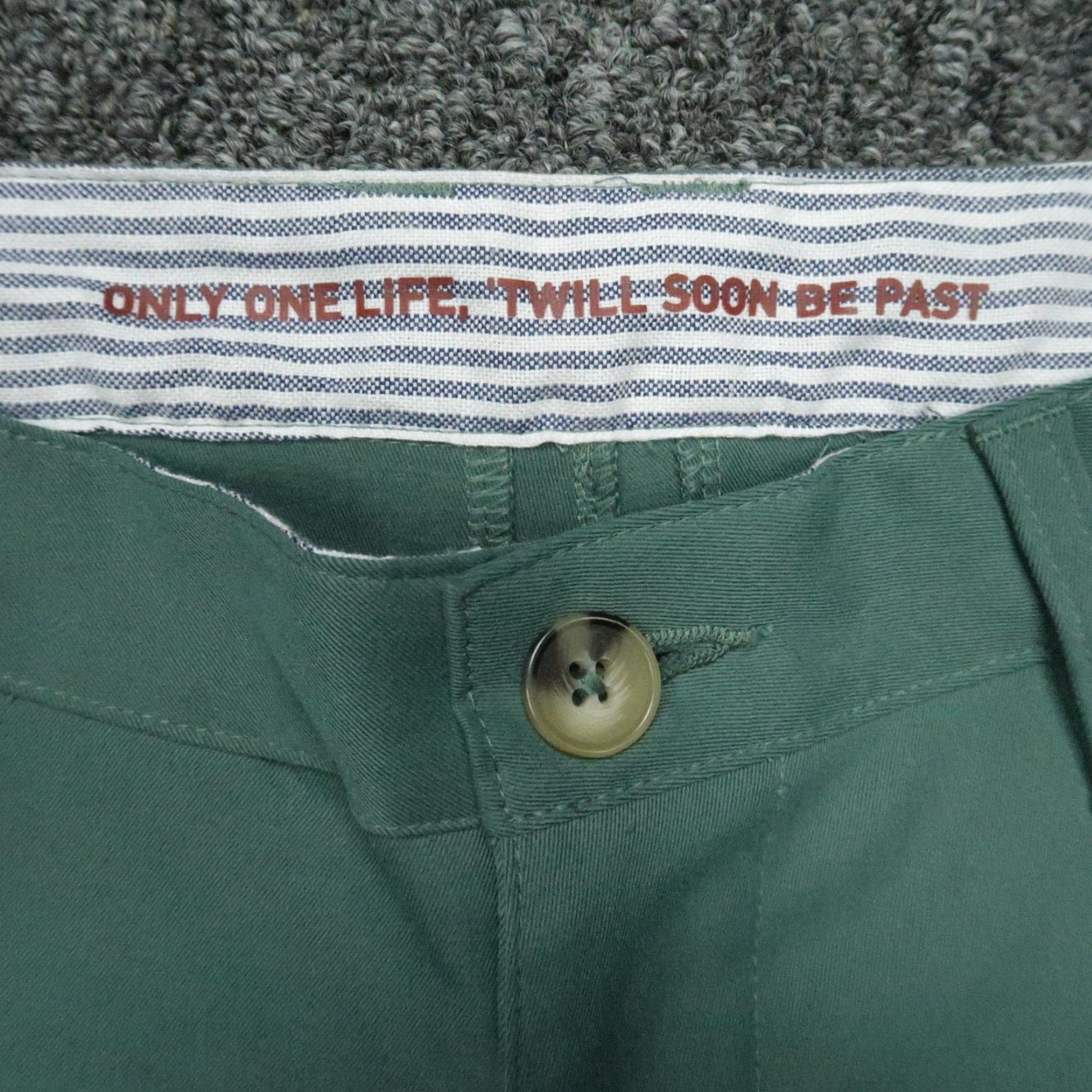 Rhone Rhone Pants Mens 28x34 Green Tech Chino Performance Twill Slim Fit Size US 28 / EU 44 - 3 Thumbnail