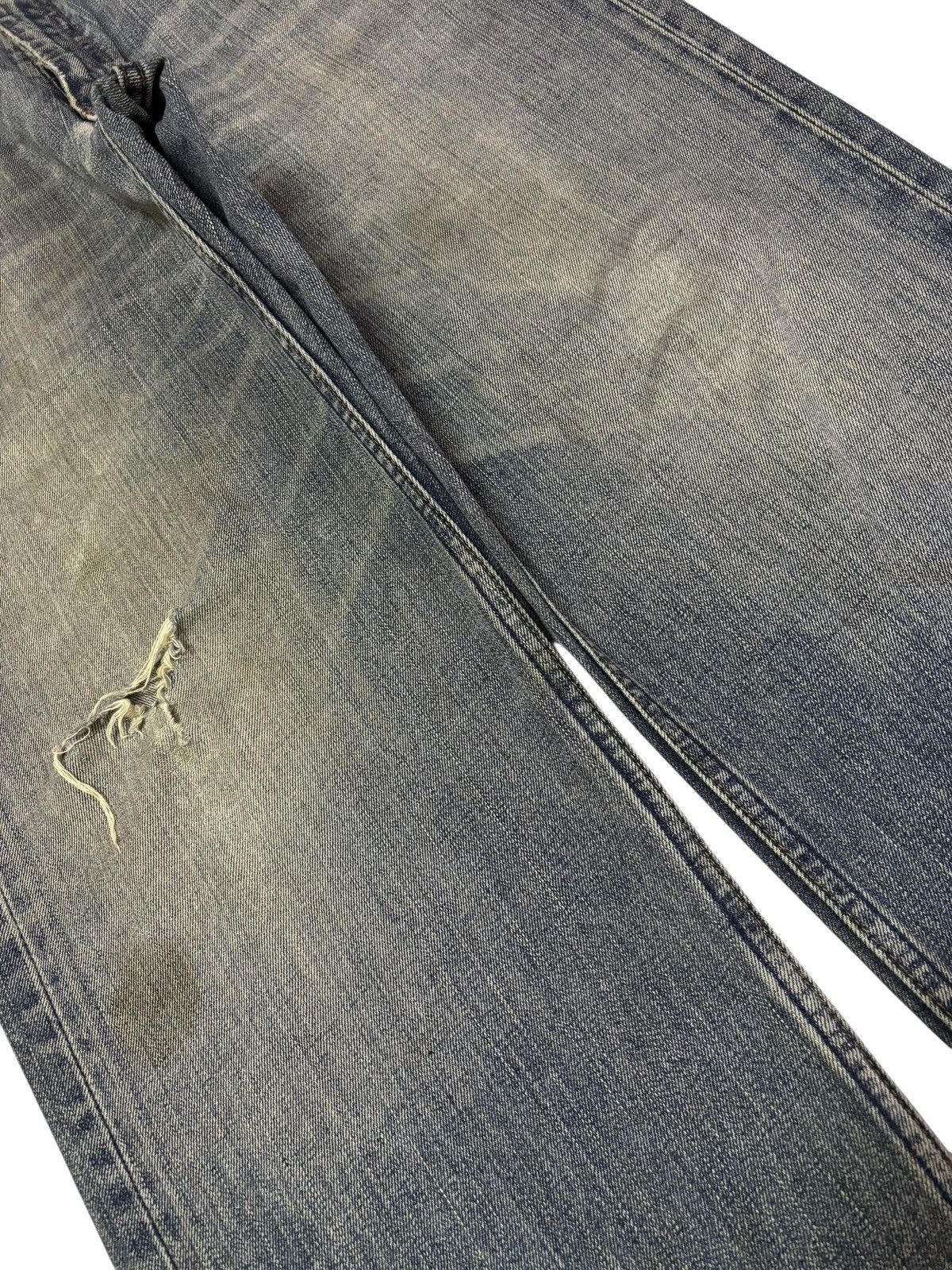 Levi's Vtg 90s Levis 504 Distressed Jeans Size US 31 - 3 Thumbnail