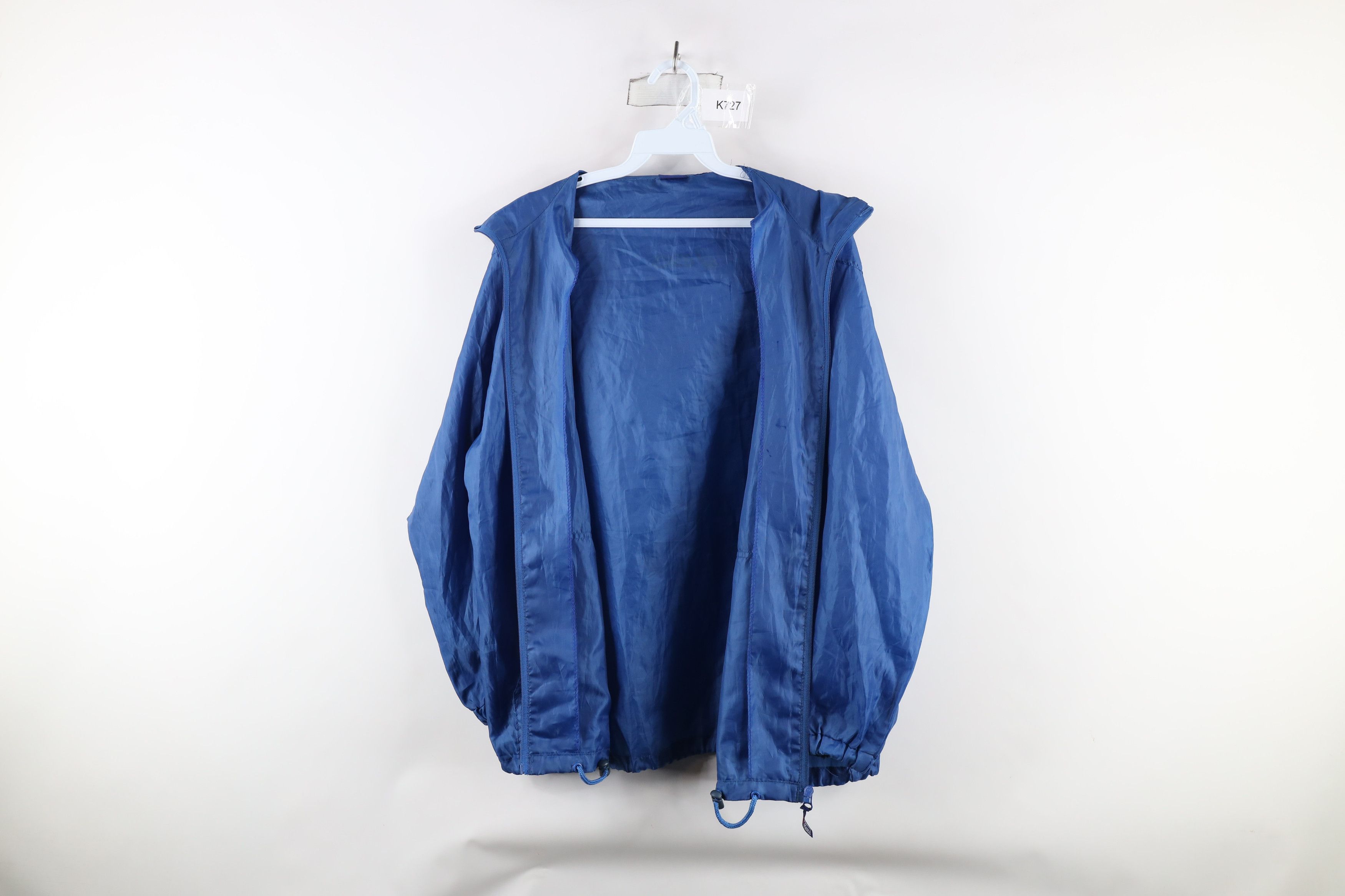 Asics × Vintage Vintage 90s Asics Out Lightweight Hooded Windbreaker Jacket Size US XL / EU 56 / 4 - 8 Thumbnail