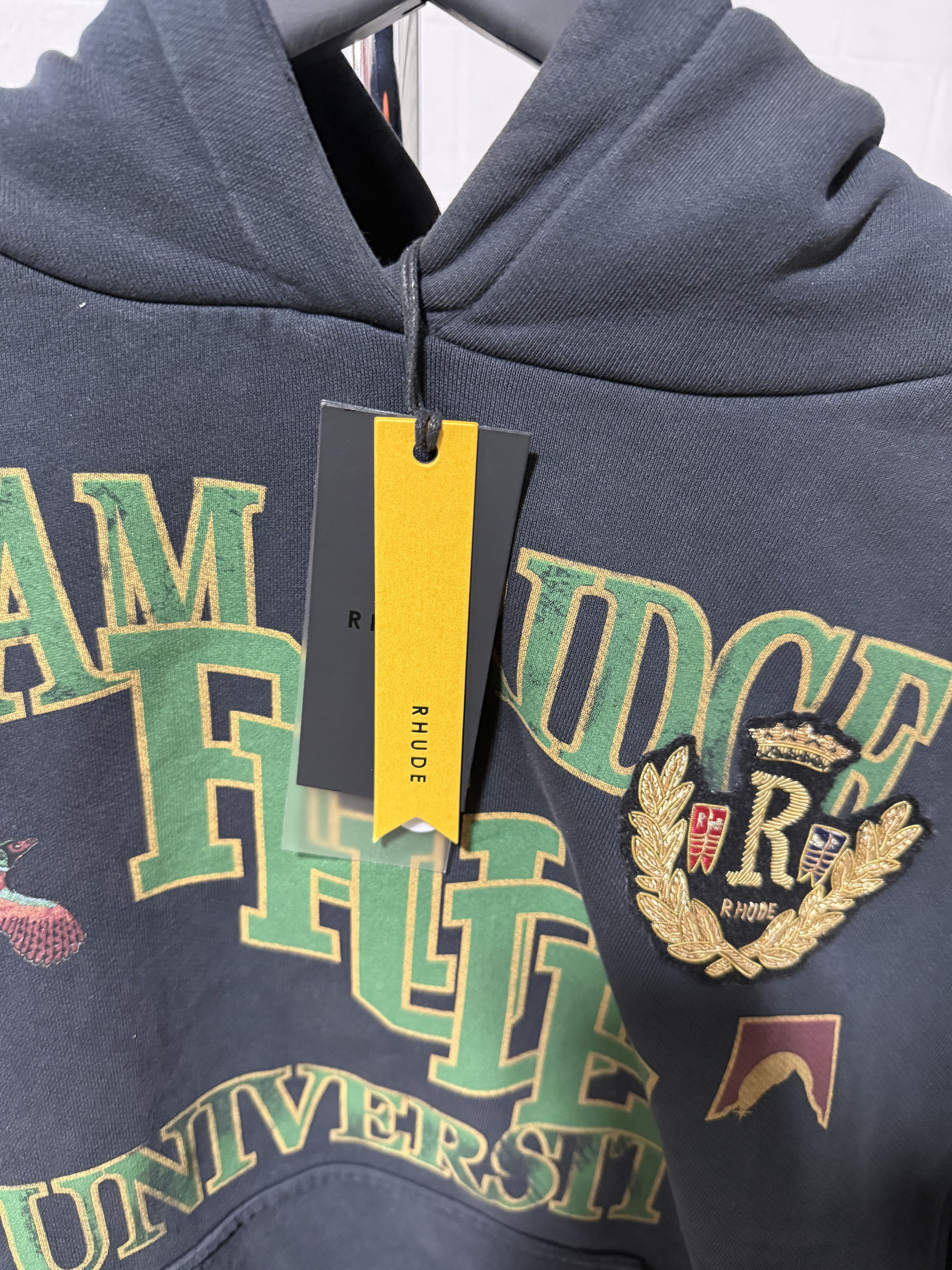 Rhude Rhude University Hoodie 'Black' Size US S / EU 44-46 / 1 - 2 Thumbnail