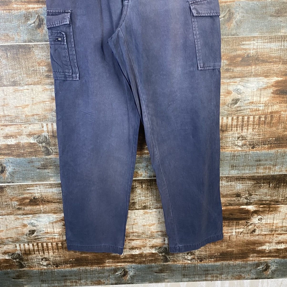 Japanese Brand DL Japanese Brand Blue Cargo Multipocket Pants #C969 Size US 31 - 6 Thumbnail