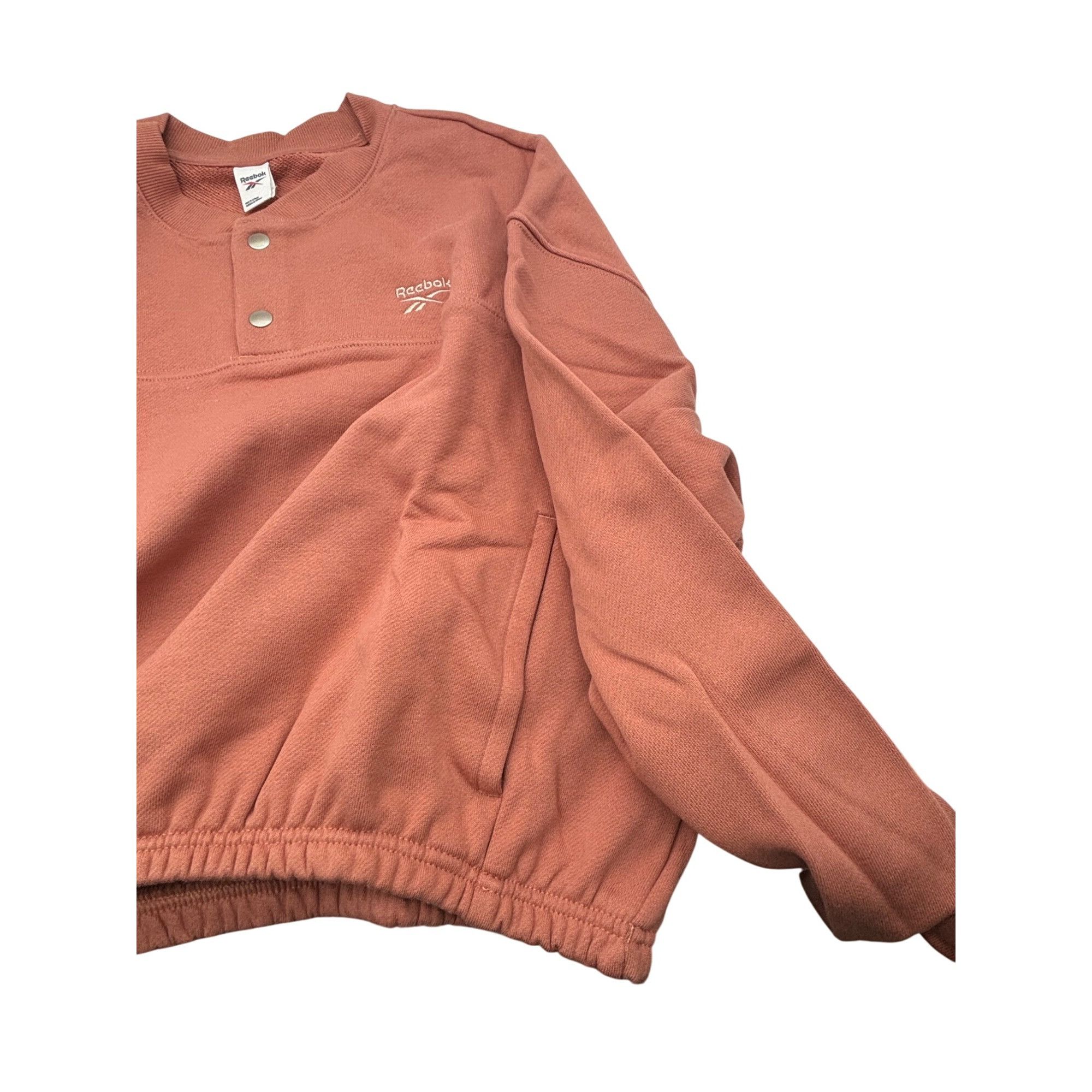 Reebok Reebok Women's Classics Cotton French Terry Cropped Sweatshi Size L / US 10 / IT 46 - 11 Thumbnail
