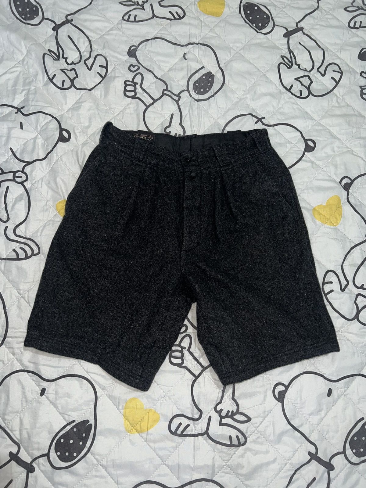 RRL Ralph Lauren 1990s Double RL - Wool Blend Pleated Shorts Size US 32 / EU 48 - 1 Thumbnail