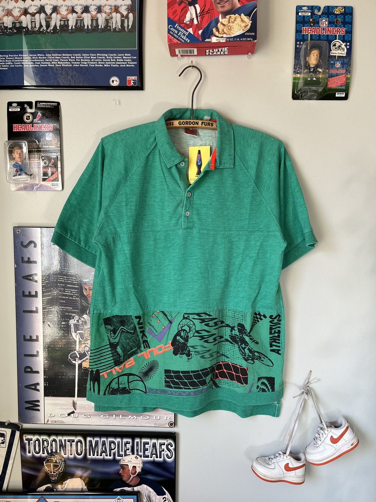 Nike × Vintage 80s Nike Pro Club Polo Size US L / EU 52-54 / 3 - 1 Thumbnail