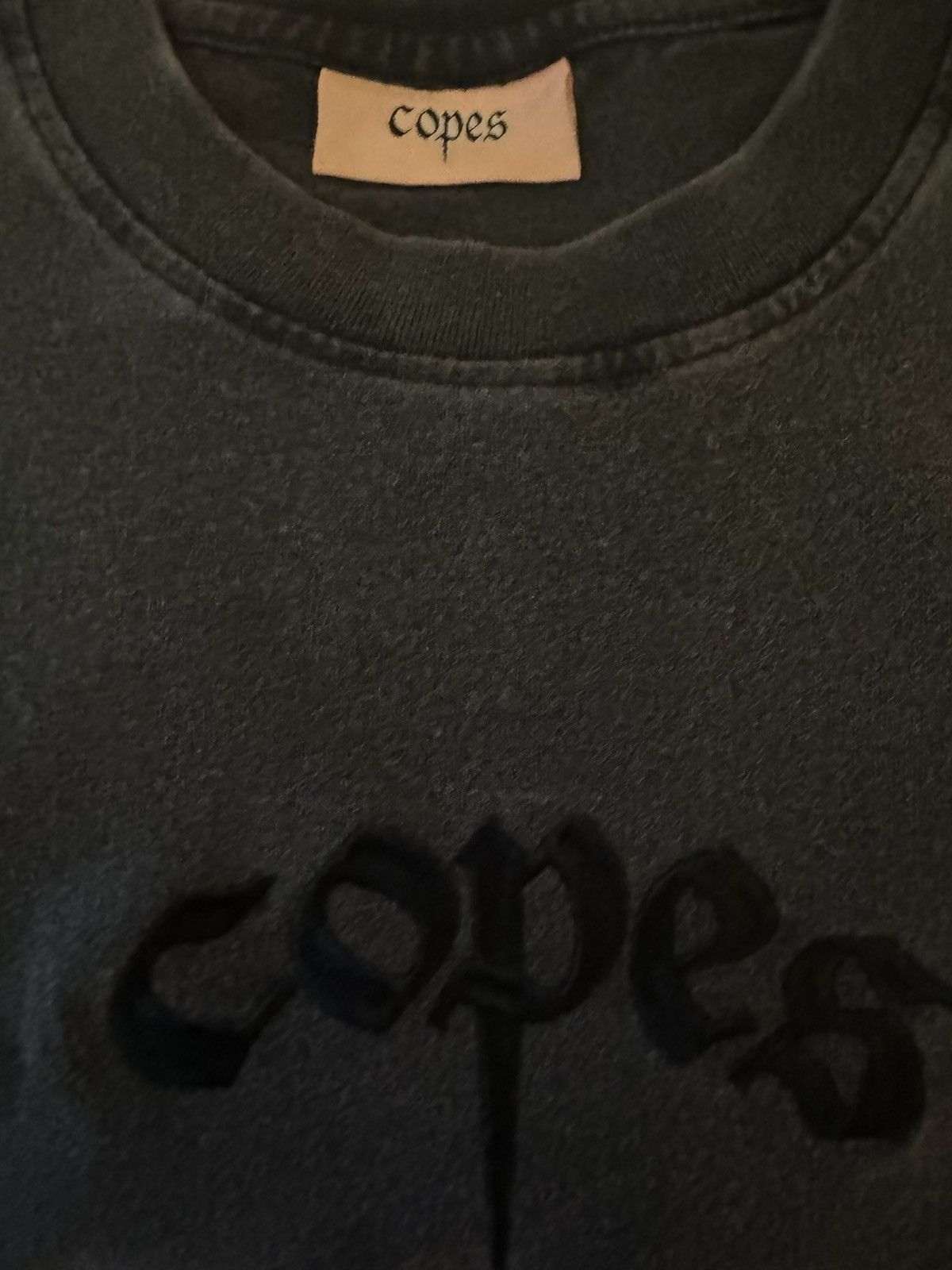Copes Copes Embroidered Logo T-Shirt Heavyweight Vintage black Size US S / EU 44-46 / 1 - 8 Thumbnail