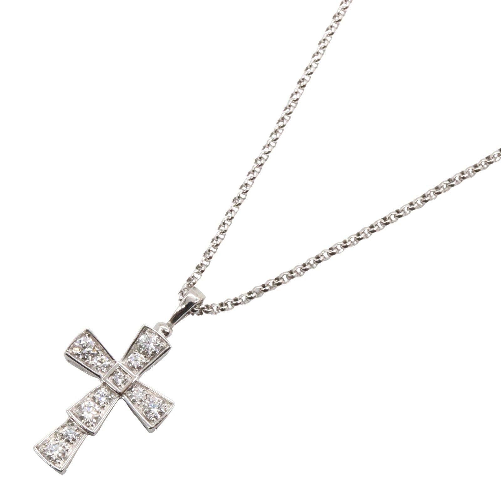 Bvlgari Bvlgari Serpenticross Diamond Necklace K18Wg (White Gold) Clear Size ONE SIZE - 1 Thumbnail