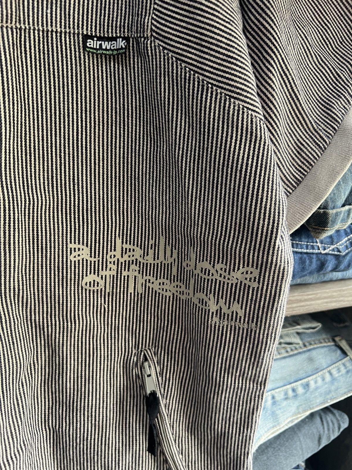 Airwalk 🔥Airwalk Hickory Stripe Zipper Shirt Size US M / EU 48-50 / 2 - 9 Thumbnail