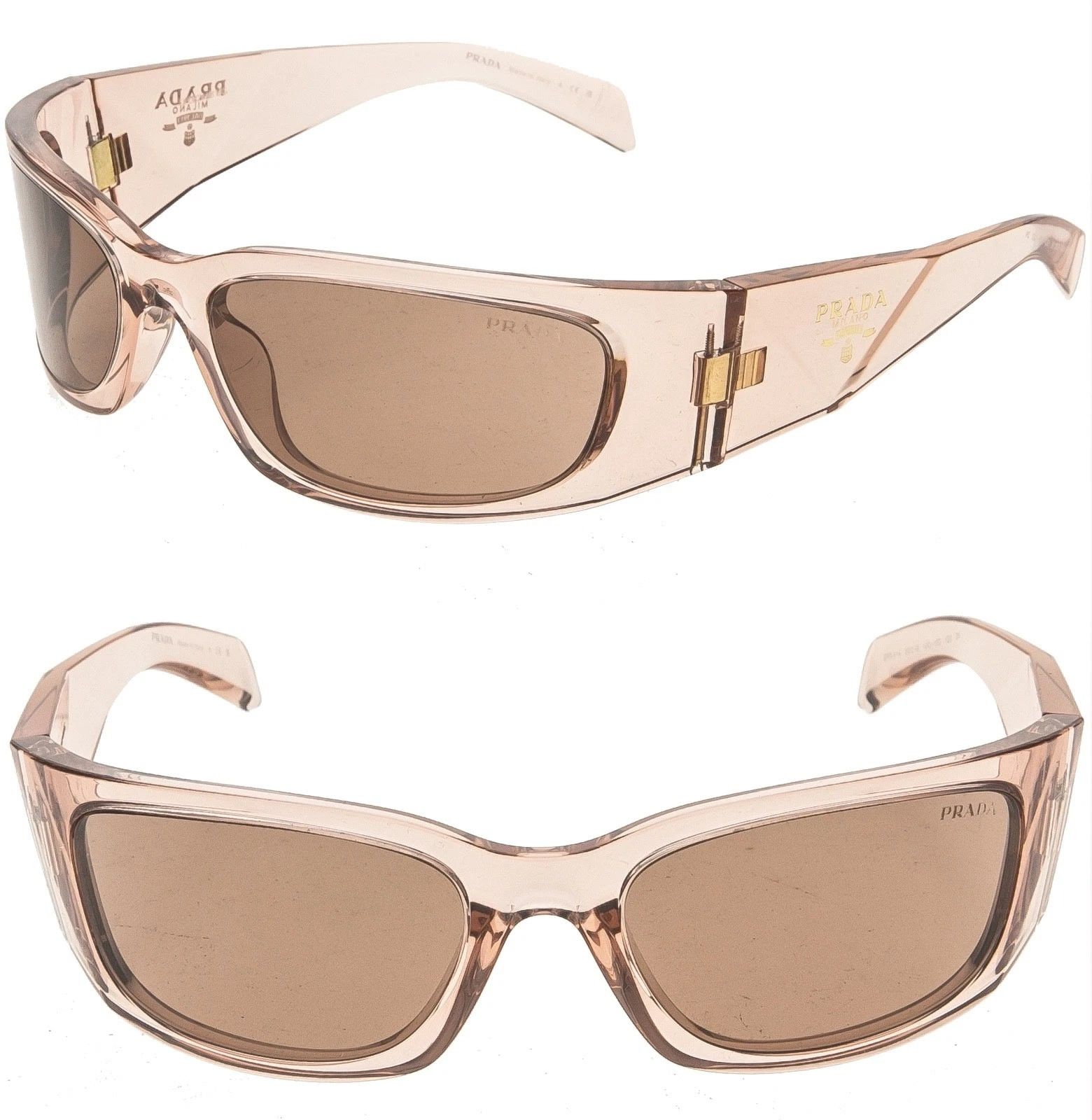 Prada PRADA SYMBOLE Pink Bold Wrap PRA14S A14 Fashion Sunglasses Size ONE SIZE - 1 Thumbnail