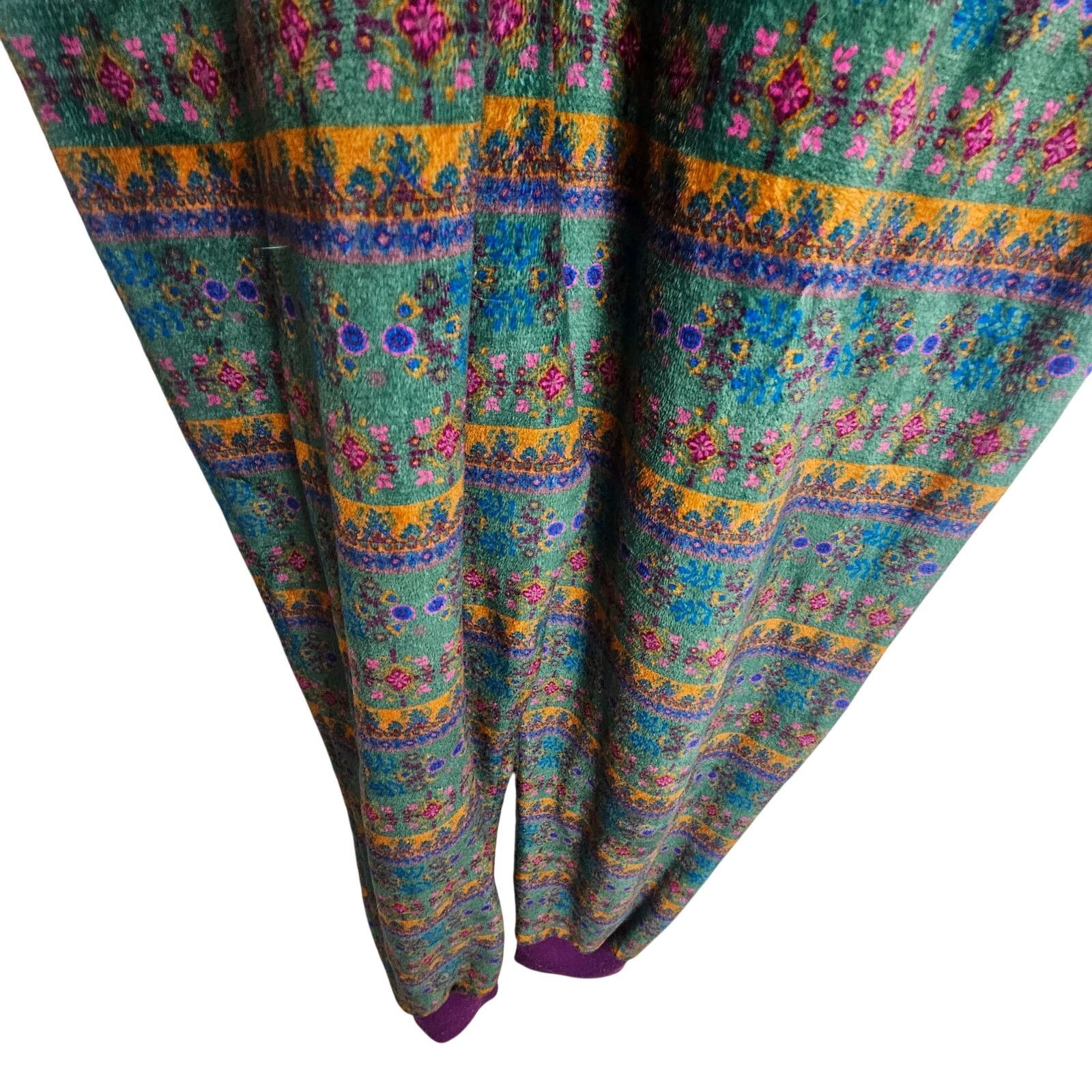 Natural Issue Natural Life Womens Fleece Floral Full Zip Fair Isle Pajamas Size 40" / US 18 - 5 Thumbnail