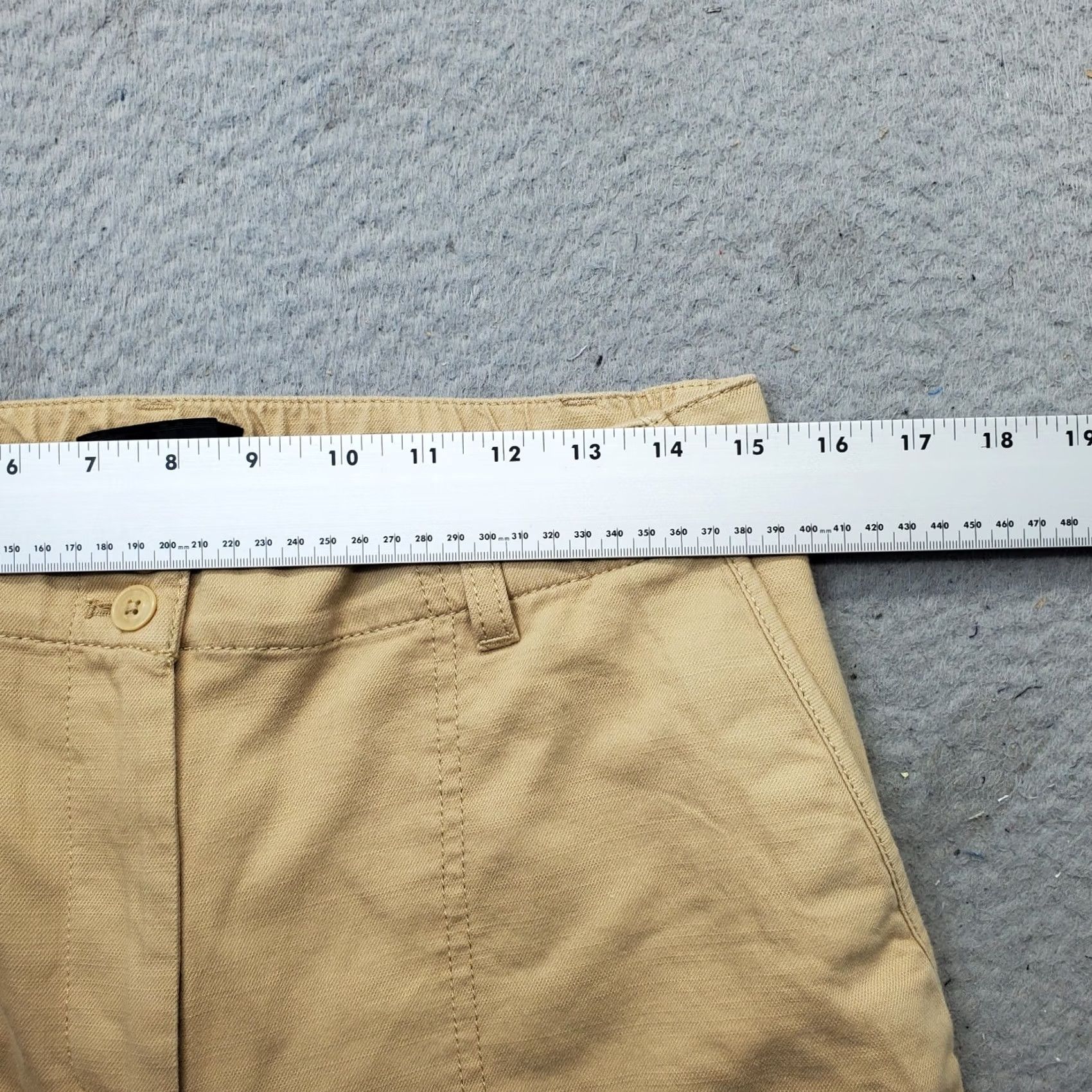 Talbots Talbots Cargo Pants Womens 8 Tan Straight Fit Utility Pocket Elastic Waistband Size 30" / US 8 / IT 44 - 6 Thumbnail