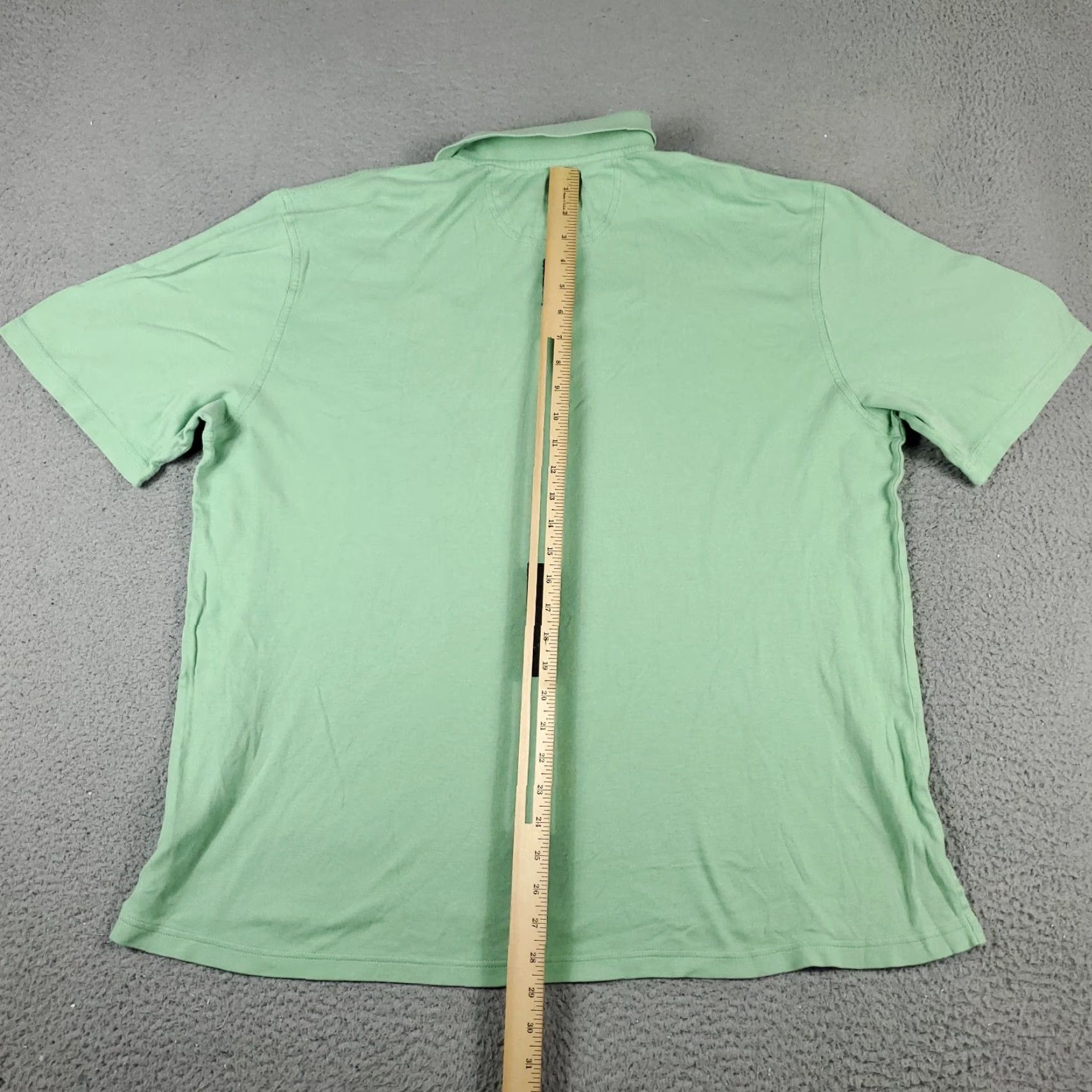 Vintage Greg Norman Polo Shirt Mens XL Green Cotton Golf Casual Short Sleeve Polo Shirt-Button Collared, Solid, Logo, Classic Preppy Mens XL green polo Size US XL / EU 56 / 4 - 4 Thumbnail