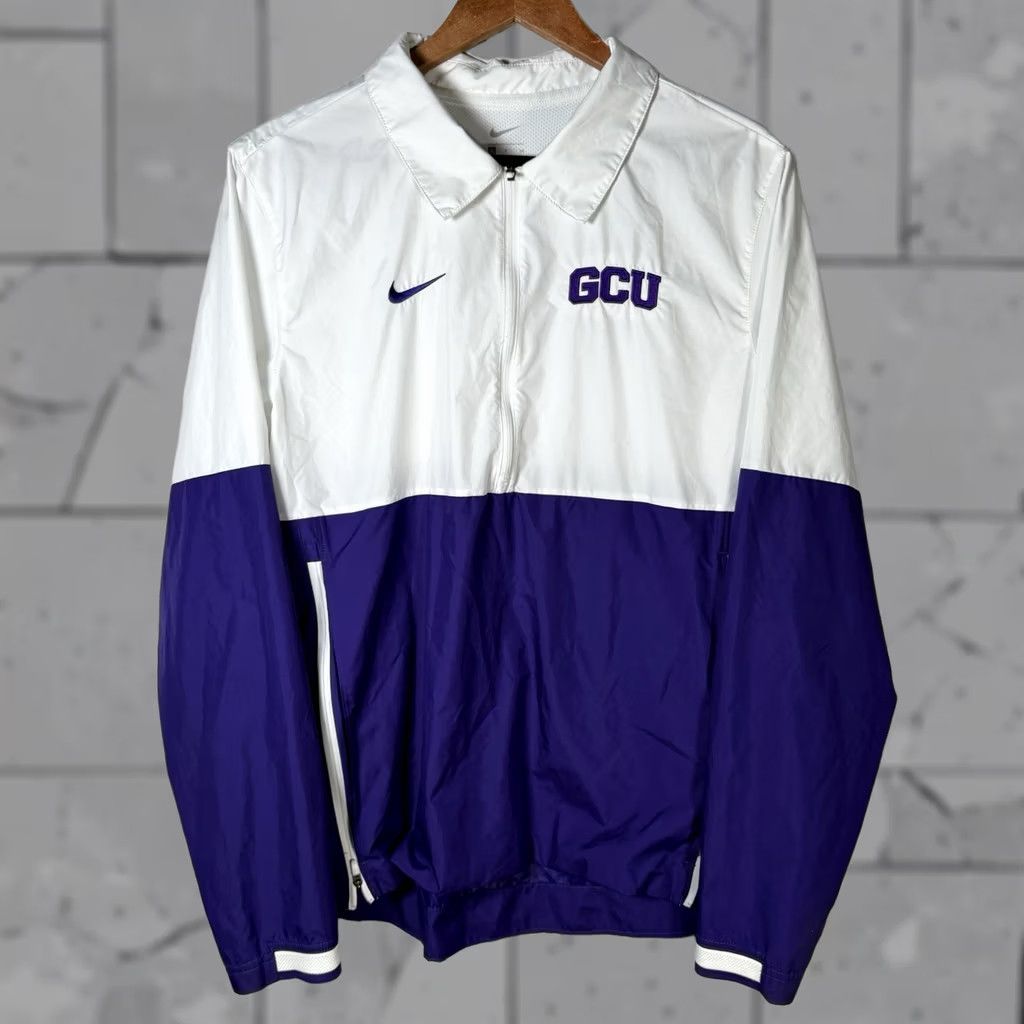 Nike Nike Athletic GCU Pullover Jacket Size S Purple Windbreaker Half Zip Unisex Size US S / EU 44-46 / 1 - 1 Thumbnail