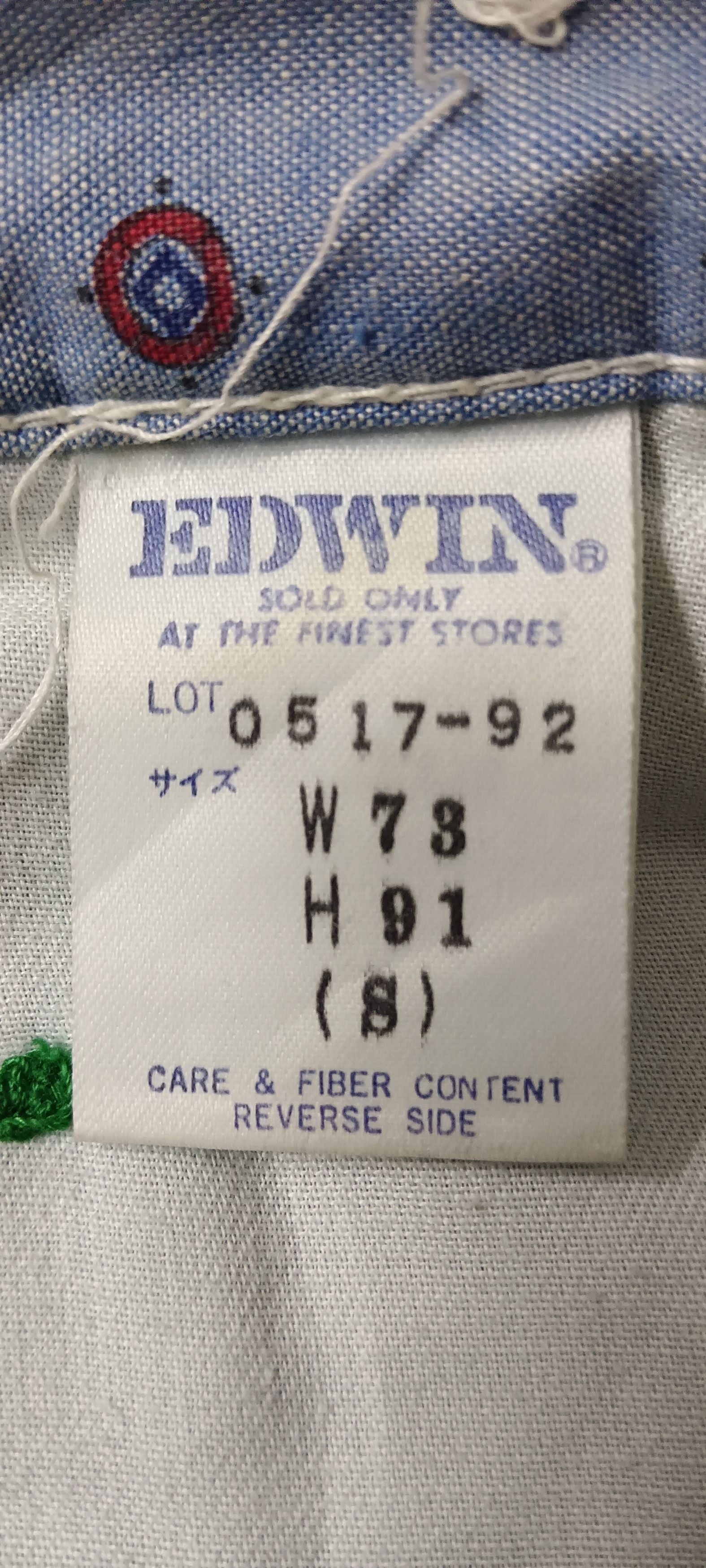 Edwin 💥Rare💥Daily Delivery By Edwin Hip Hop Baggy Jeans Size US 27 - 16 Thumbnail
