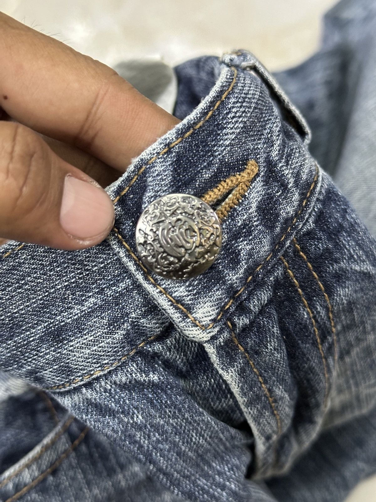 If Six Was Nine Japanese Brand Villand Bootcut Crazy Lightning Denim 💥 Size US 32 / EU 48 - 8 Thumbnail
