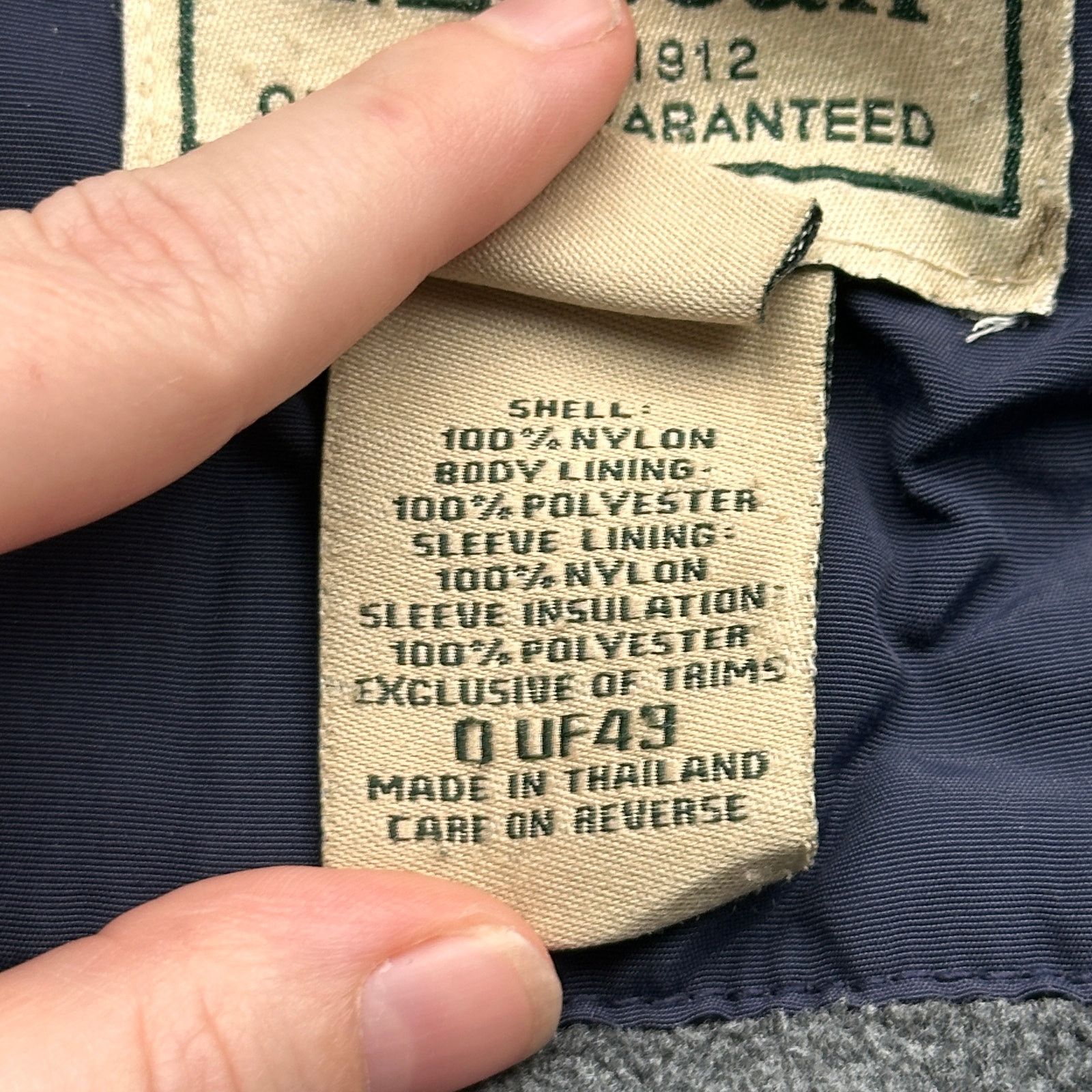 L.L. Bean LL Bean Fleece Lined Insulated Warm Up Jacket Men XL 0 UF49 Size US XL / EU 56 / 4 - 4 Thumbnail