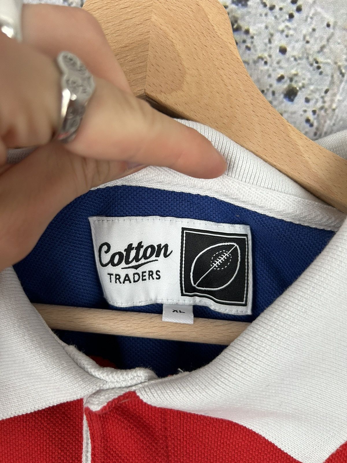Cotton Traders Vintage Rugby France Polo Tee Cotton Traders Sportswear Rare Size US XL / EU 56 / 4 - 5 Thumbnail
