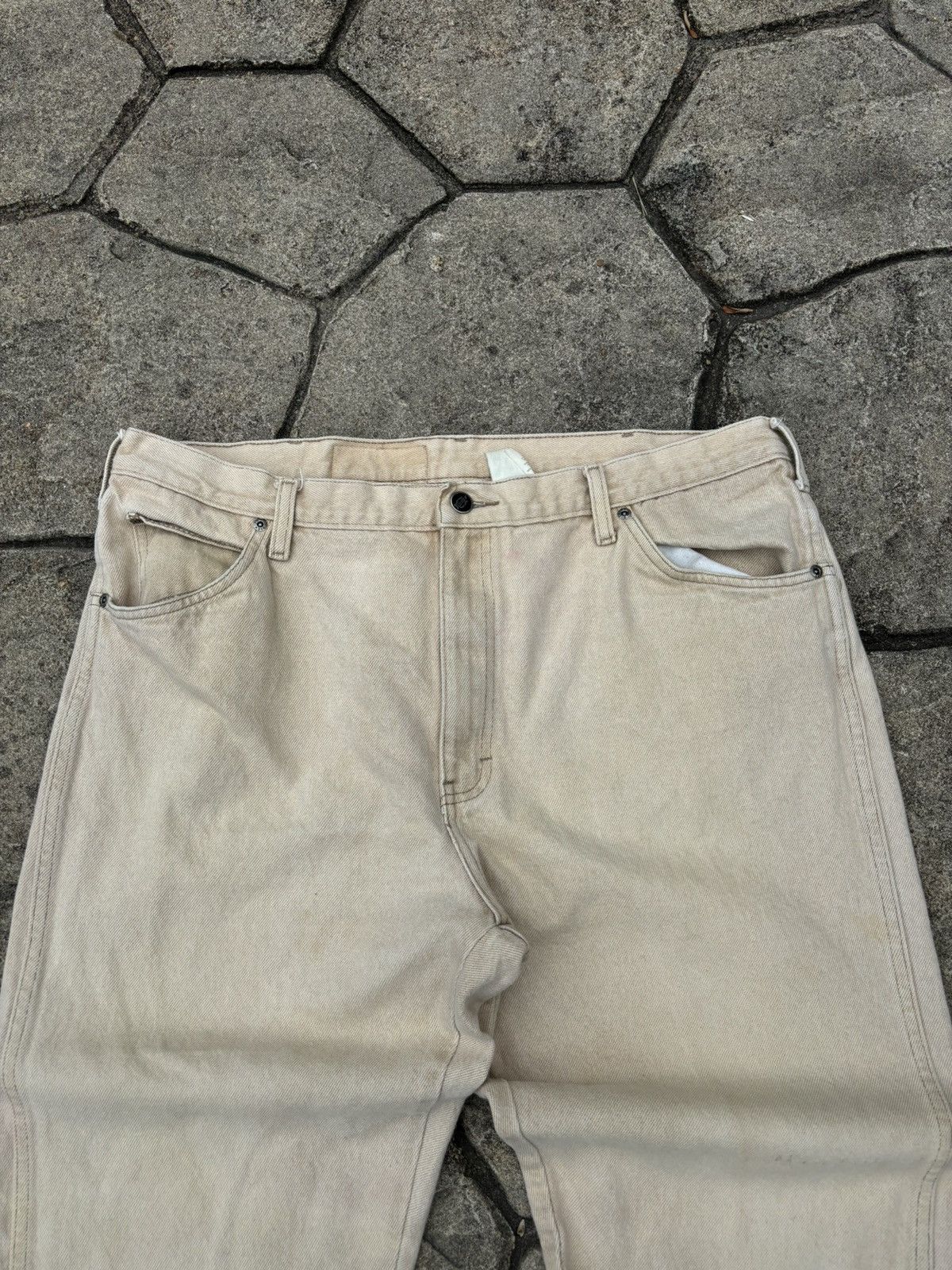 Dickies × Vintage Vintage 90s Dickies Made in USA Khaki Jeans Size US 40 / EU 56 - 3 Thumbnail