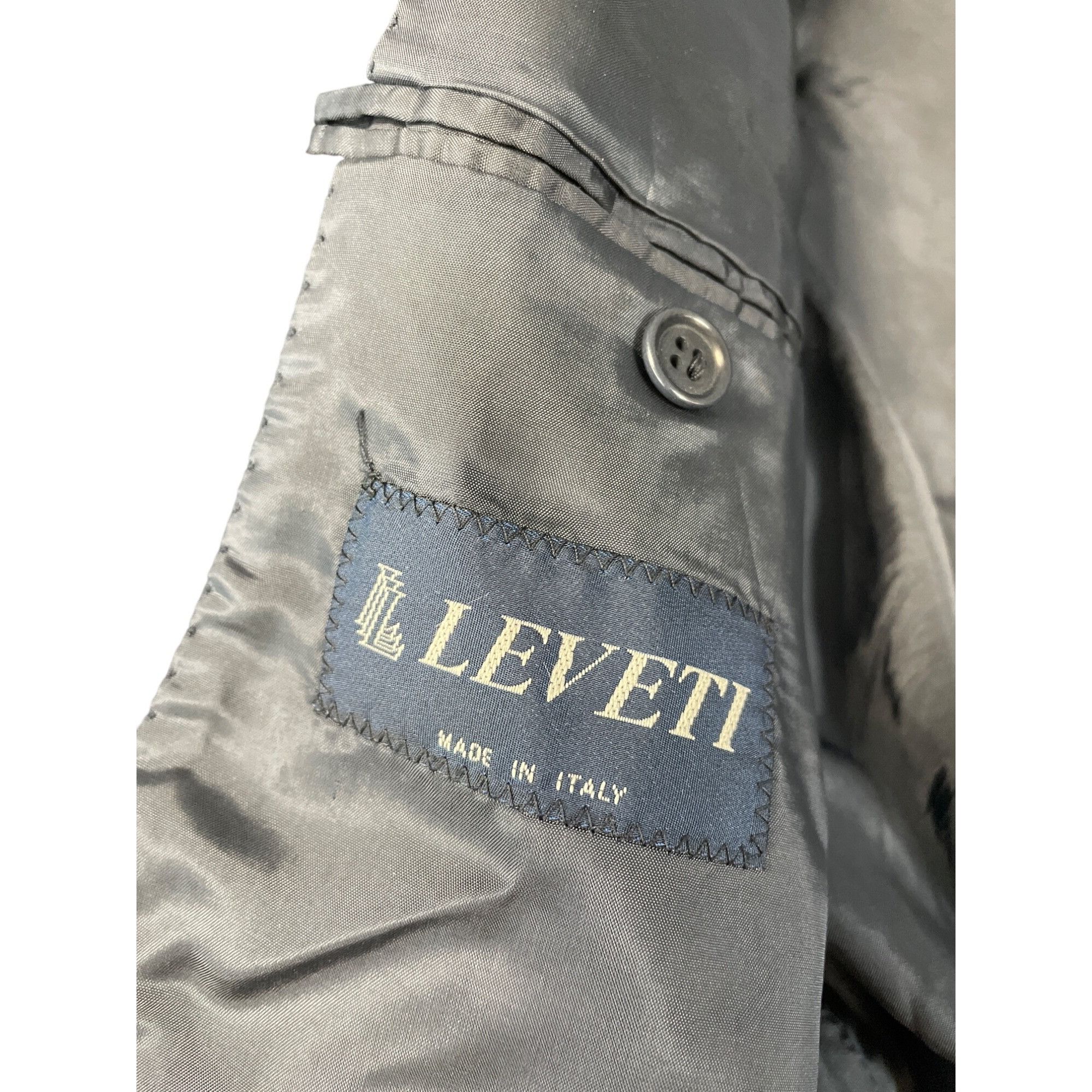 Other Leveti Italian Mens Blue Pure Cashmere Blazer Sz 44r-46R SKU Size 44R - 8 Thumbnail