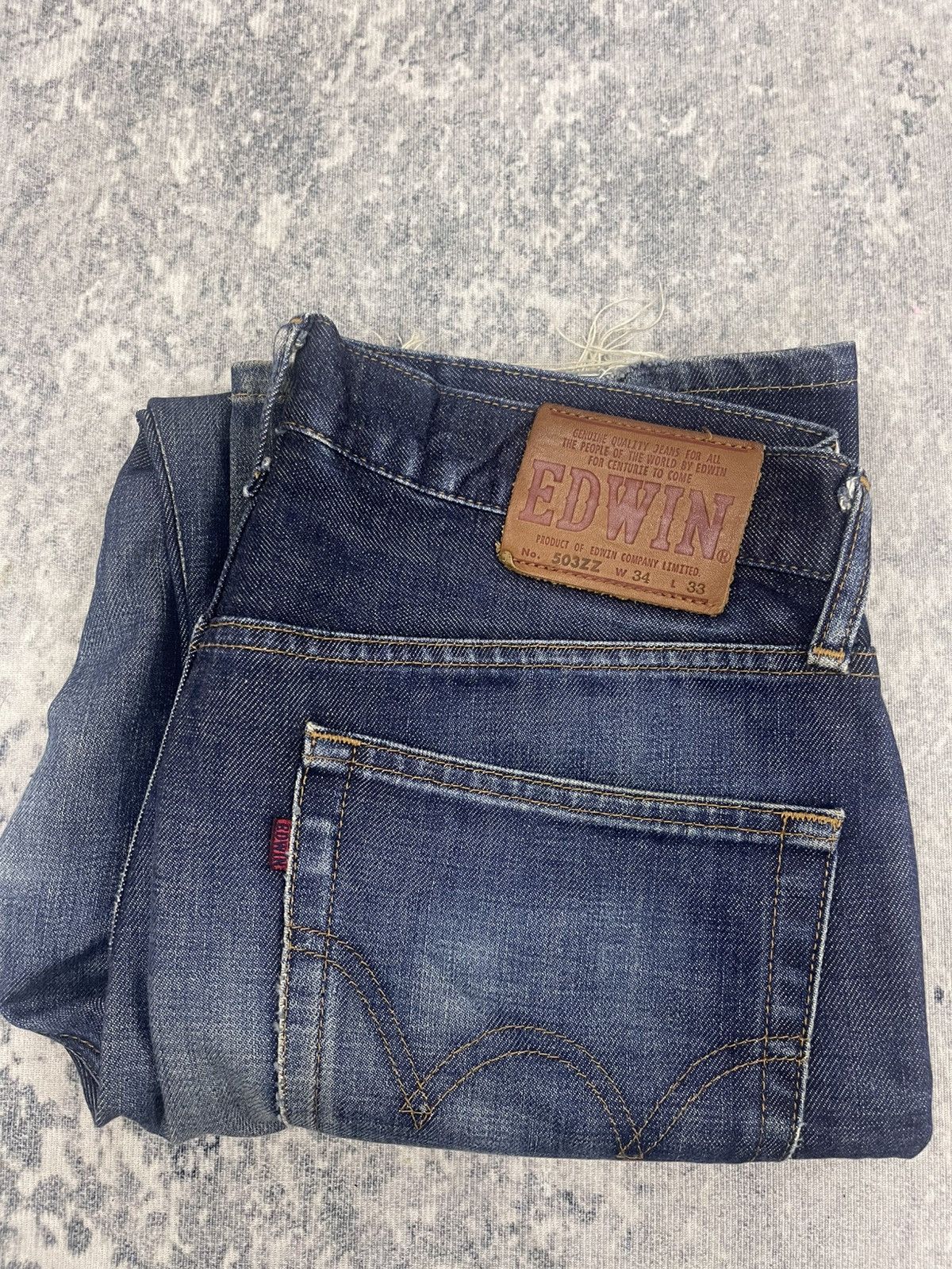 Edwin Vintage Edwin 503ZZ Japanese Denim Jeans - Straight Leg Size US 34 / EU 50 - 21 Thumbnail