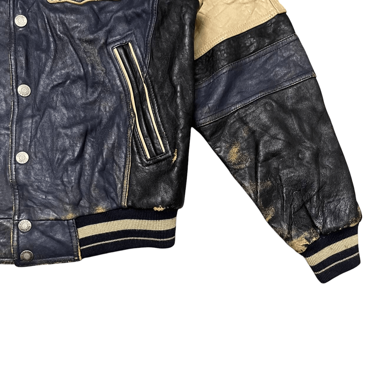 Guess Vintage Guess Leather Varsity Jacket Size US S / EU 44-46 / 1 - 9 Thumbnail