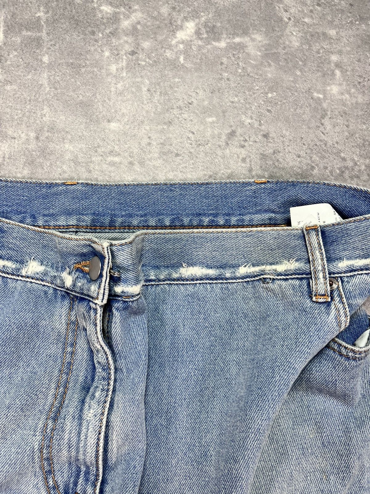 Maison Margiela SS17 MM6 Presentation Folded Cropped Flared Fit Jeans 40 Size 27" / US 4 / IT 40 - 9 Thumbnail