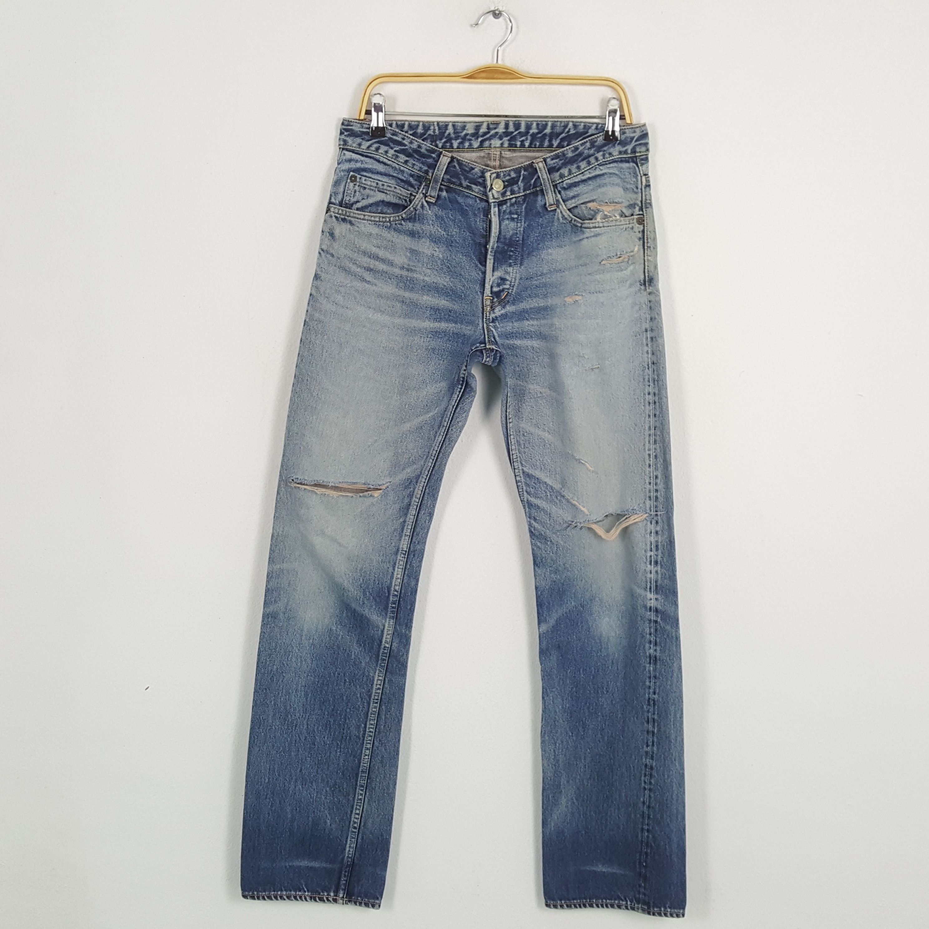 Japanese Brand × Vintage Vintage MRAMCHM Japanese Brand Distressed Jeans Size US 32 / EU 48 - 1 Thumbnail
