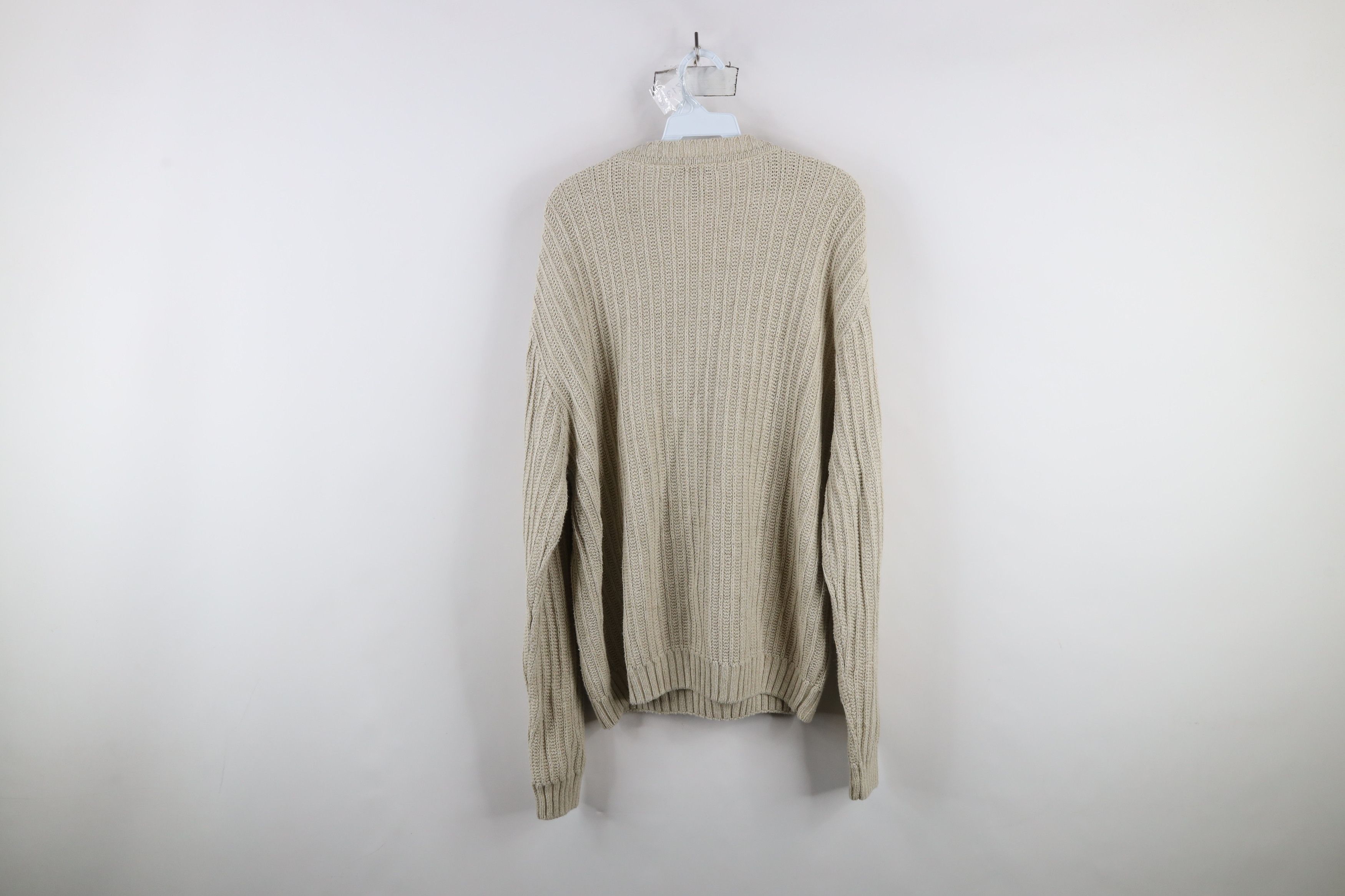 Vintage Vintage 90s Streetwear Chunky Ribbed Knit Crewneck Sweater Size US L / EU 52-54 / 3 - 5 Thumbnail
