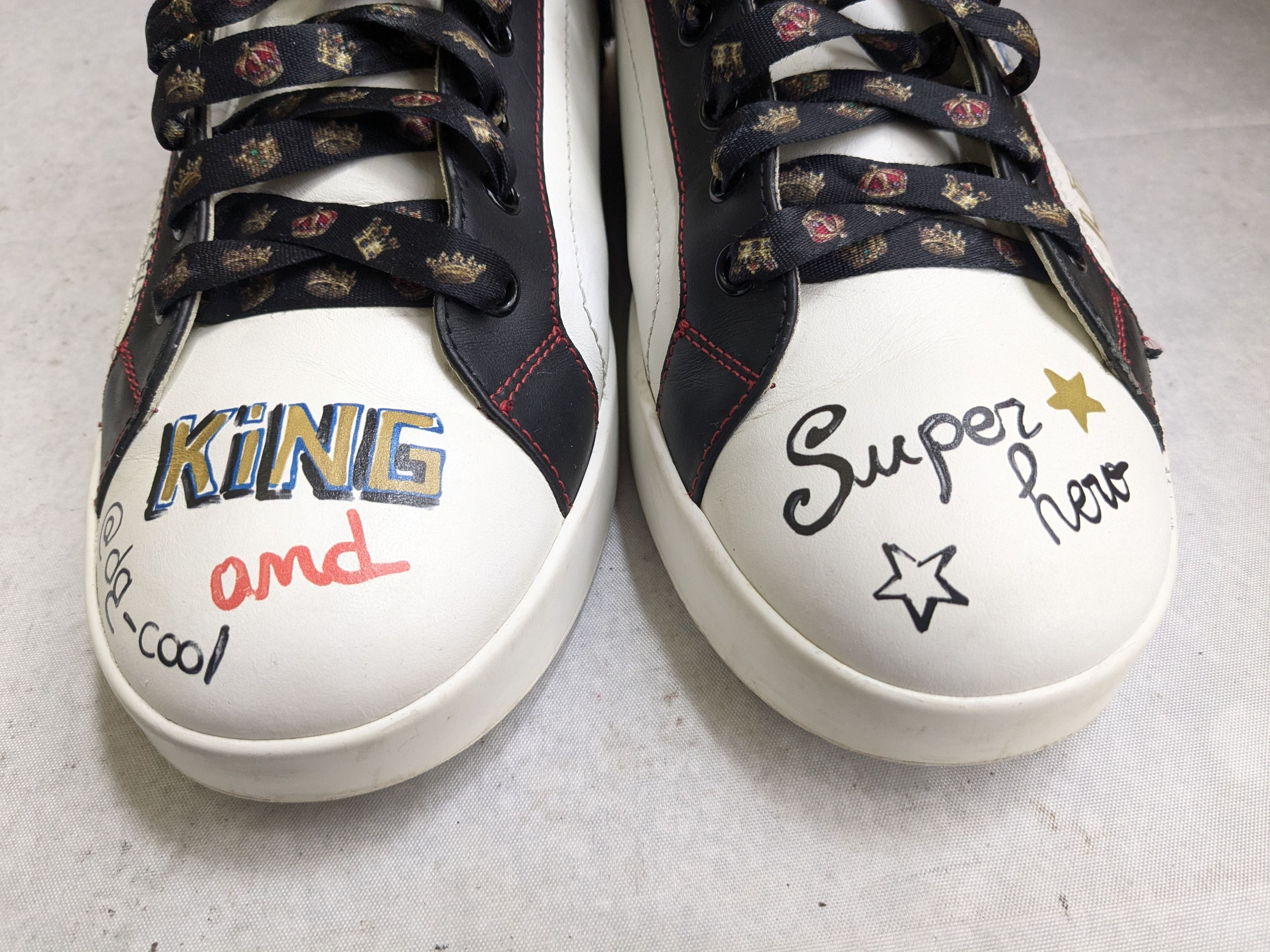 Dolce & Gabbana Dolce & Gabbana Portofino Sneakers White 11 Crown King Size US 11 / EU 44 - 3 Thumbnail