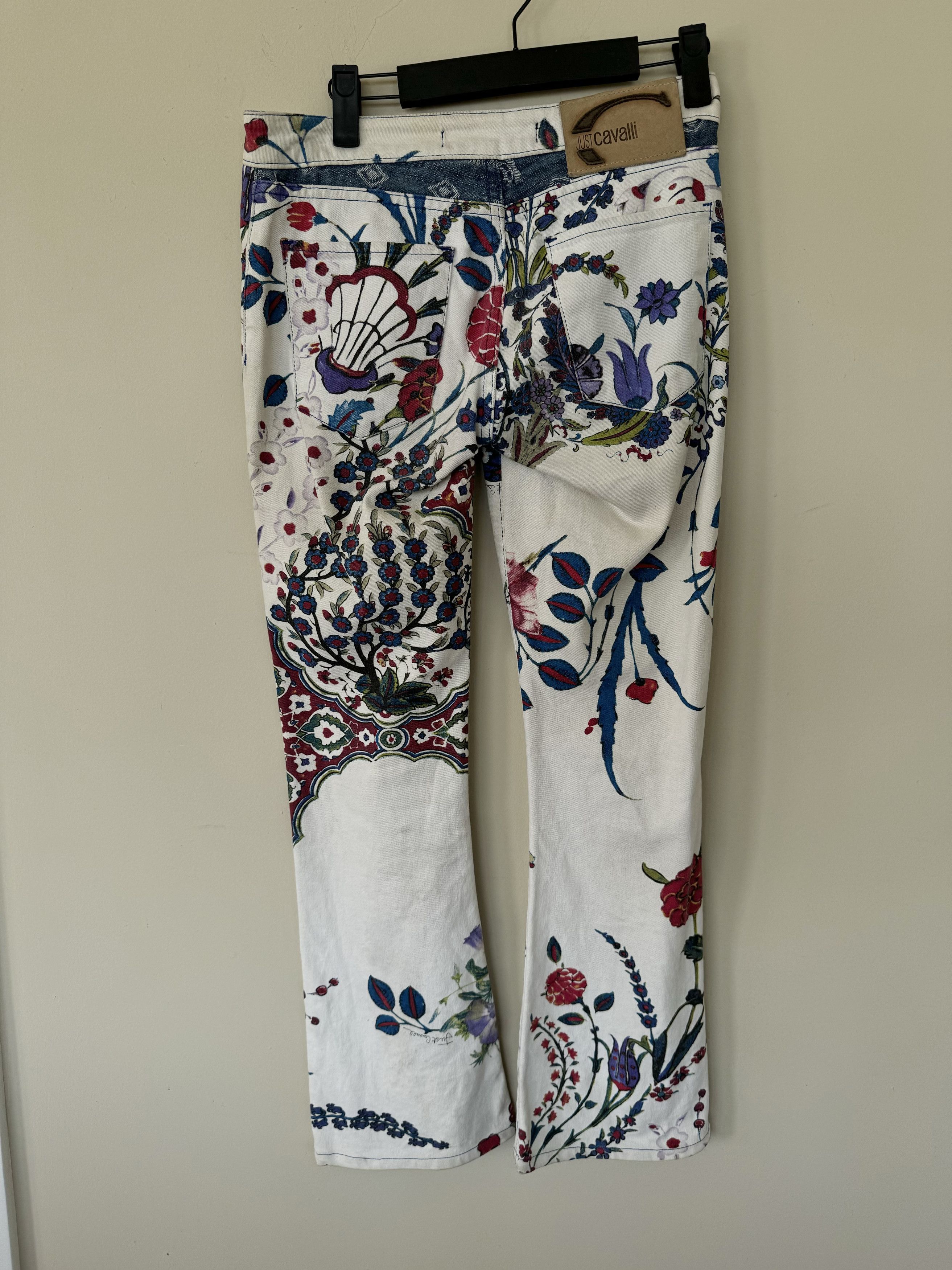 Roberto Cavalli Roberto Cavalli Floral Denim Size 24" / US 00 / IT 34 - 5 Thumbnail