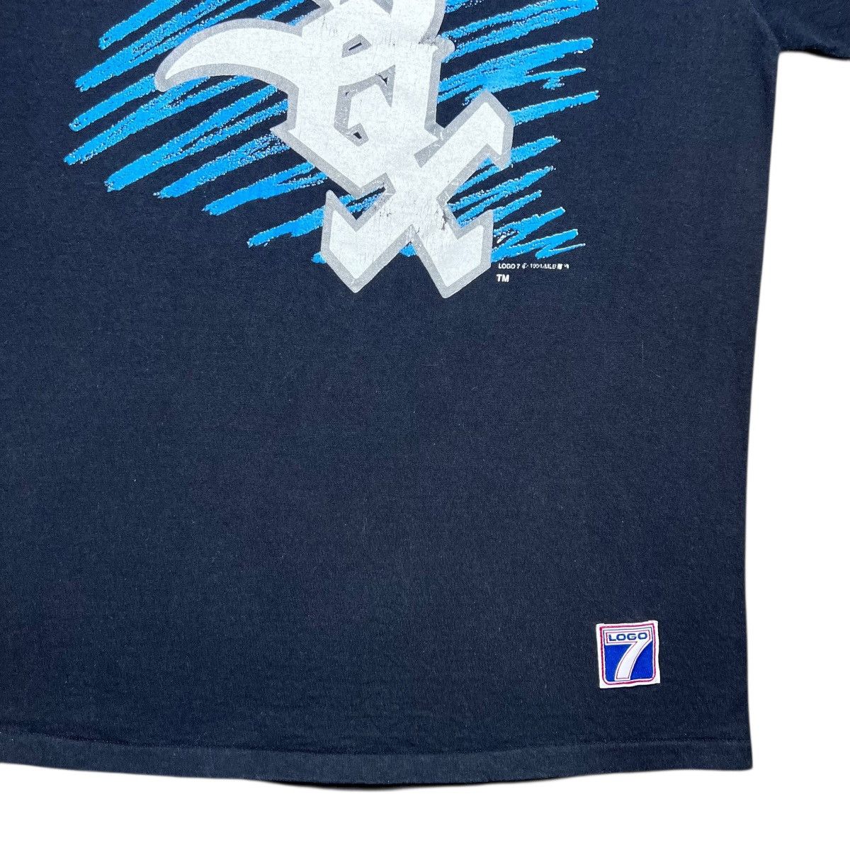 Logo 7 Vintage 1991 MLB Chicago White Sox Logo 7 Graphic T-Shirt Size US L / EU 52-54 / 3 - 8 Thumbnail