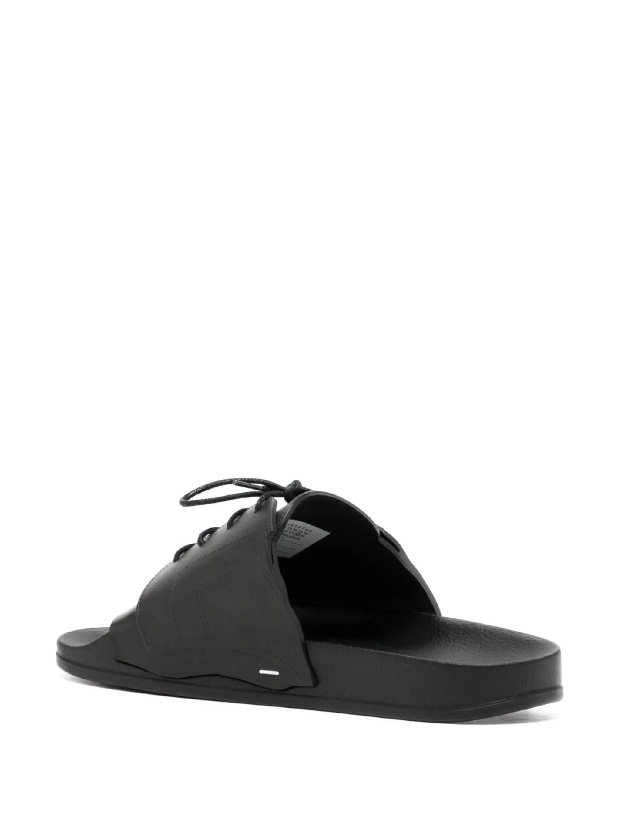 Maison Margiela oc11z0725 Lace-up Pool Slides in Black Size US 7 / EU 40 - 3 Thumbnail