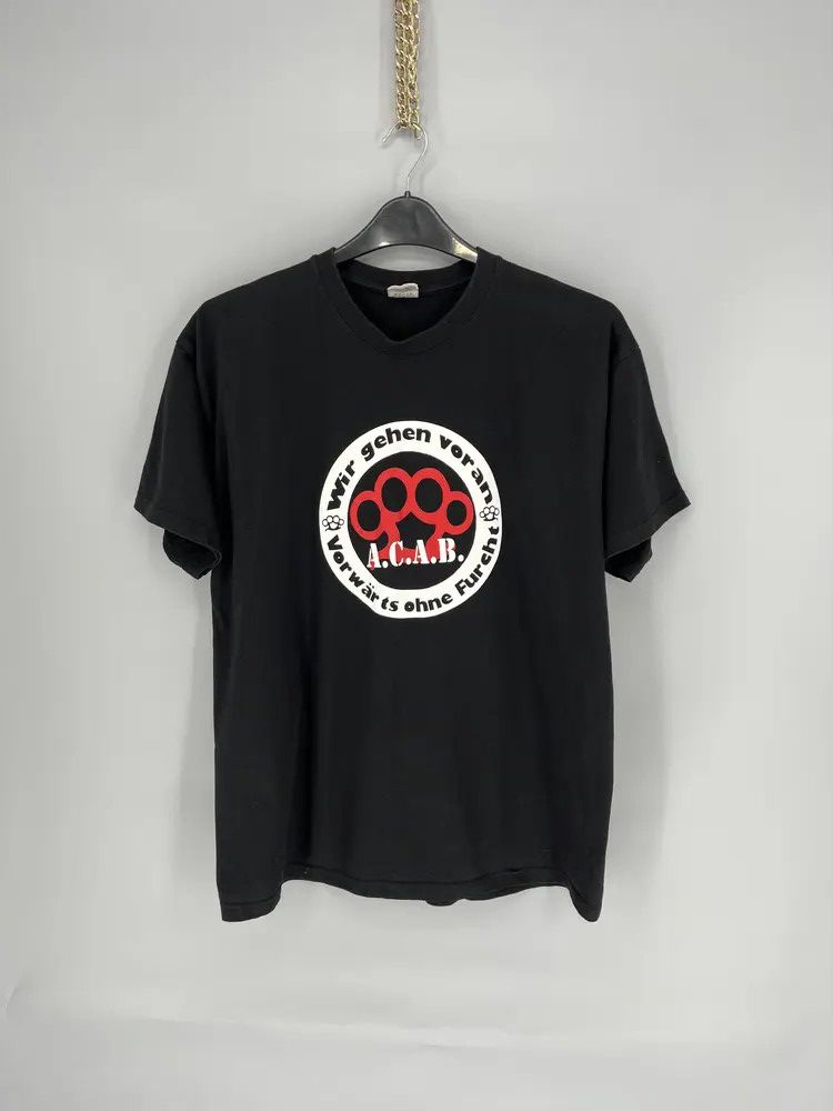 Band Tees Mens Vintage Y2K T Shirt ACAB A.C.A.B. Size M Size US L / EU 52-54 / 3 - 1 Thumbnail