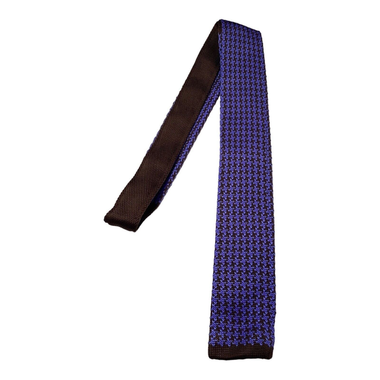 Burma BURMA BIBAS Mauve Geometric Luxury Silk SlimTie Made In Ital Size ONE SIZE - 2 Thumbnail