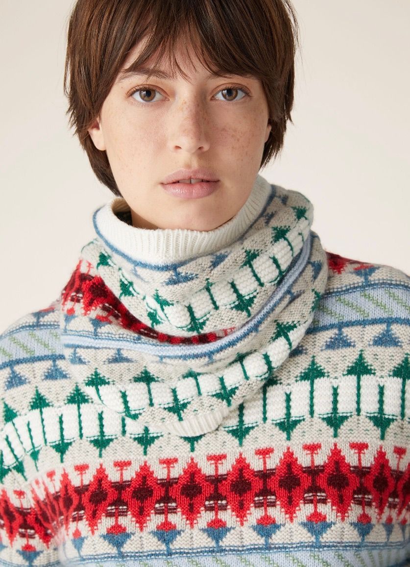 Loro Piana o1srvl11e0325 FAN6689 Size: OS / Neck Warmer in Multicolor Size ONE SIZE - 1 Thumbnail