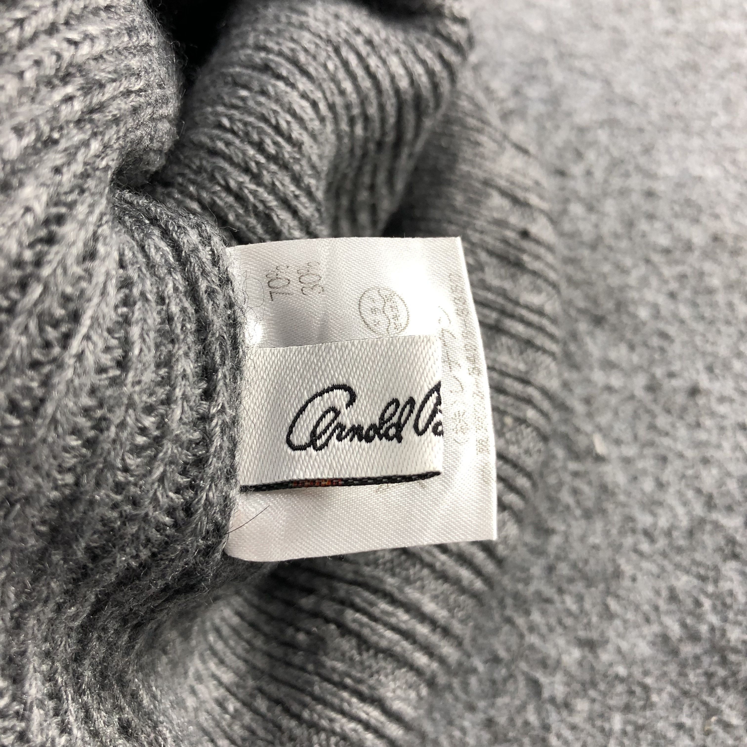Japanese Brand Arnold Palmer Cable Knit Grey Beanie Snowcap Snow Hat B330 Size ONE SIZE - 6 Thumbnail