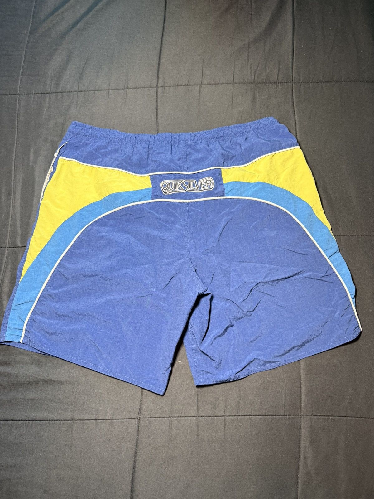 Quiksilver Vintage y2k Quiksilver Baggy Board Surf Shorts Blue Green Size US 36 / EU 52 - 1 Thumbnail