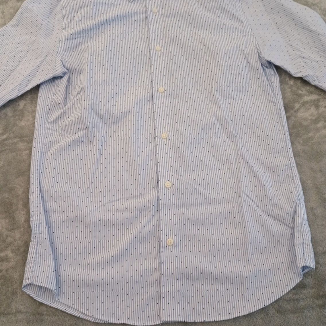 Vintage Hawker Rye Shirt Mens M Blue Polka Dot Long Sleeve Button Up Cotton Slim Size US M / EU 48-50 / 2 - 4 Thumbnail