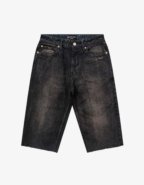 Balenciaga Balenciaga Dark Brown Slim Denim Shorts Size US 30 / EU 46 - 1 Thumbnail