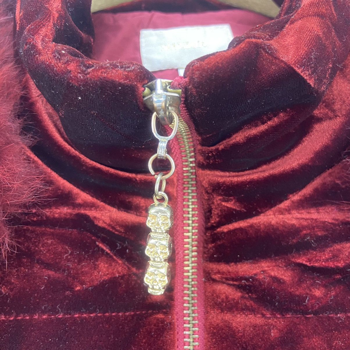 Japanese Brand Japanese Brand Manfeiqi Red Velvet Fox Fur Quilted Jacket Size S / US 4 / IT 40 - 12 Thumbnail