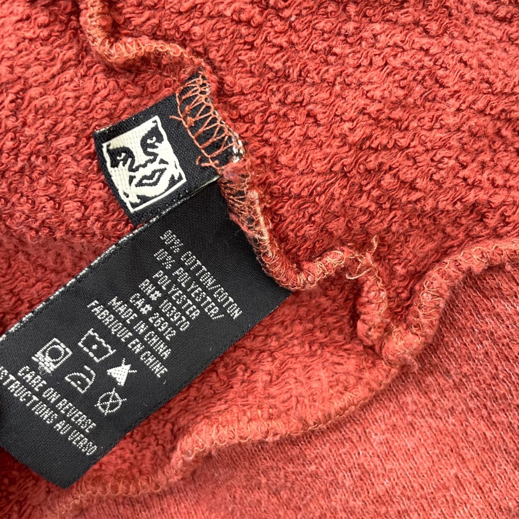Obey OBEY Sweater Mens L Red Cardigan Heavyweight Lined Pockets Buttons Casual City 90s? No, not applicable - but keep to rules. Size US L / EU 52-54 / 3 - 4 Thumbnail