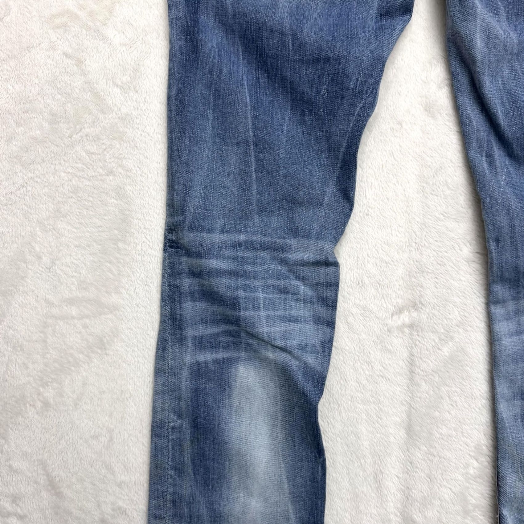Vintage VINTAGE Rock Revival Nancy Jeans Womens 26x30 Blue Straight Distressed Embellished Denim Size 42" / US 20 - 6 Thumbnail