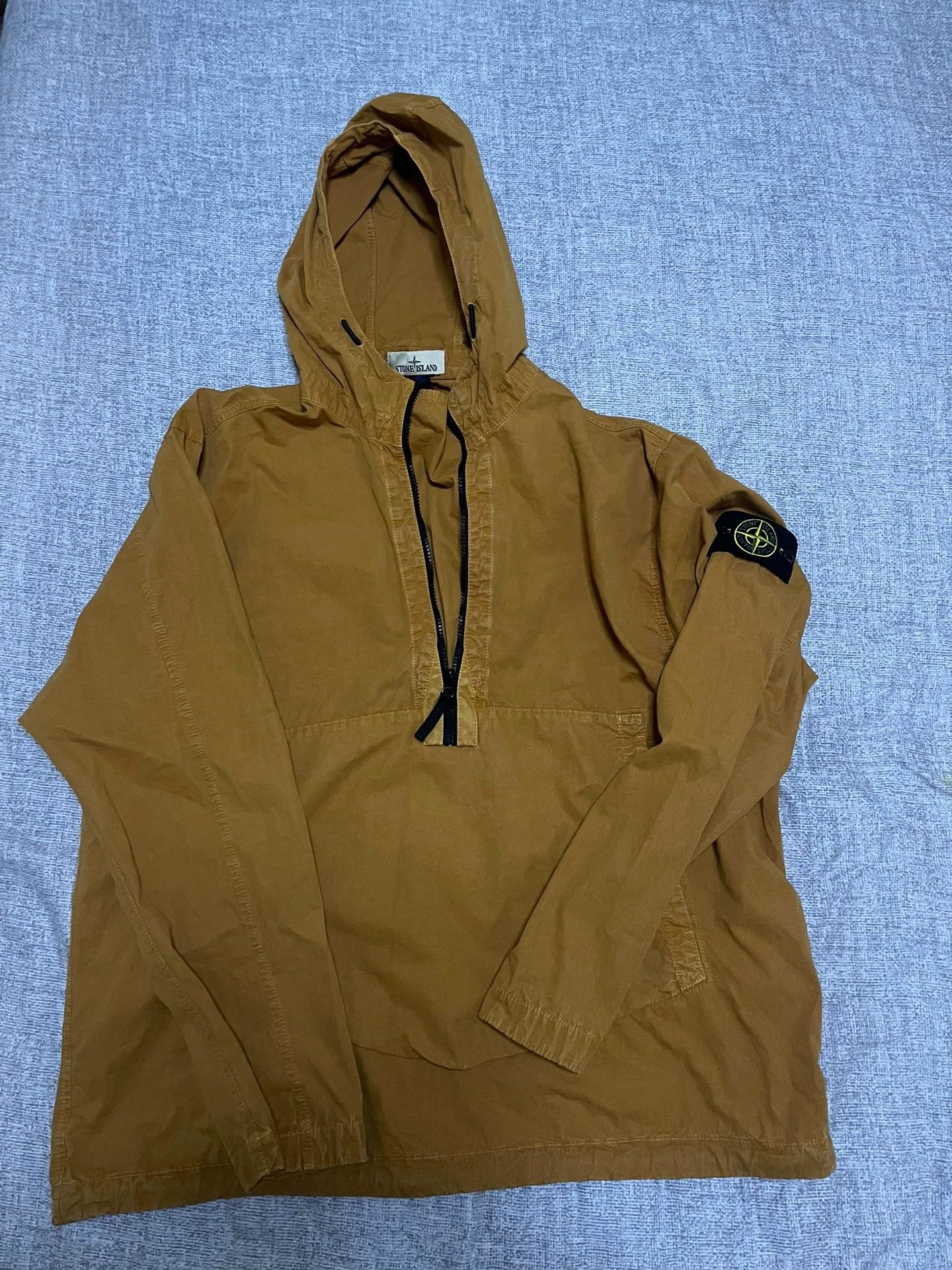 Stone Island Stone Island fw23 CottonLinen Zip Jkt OrangeGray XL Size US XL / EU 56 / 4 - 1 Thumbnail