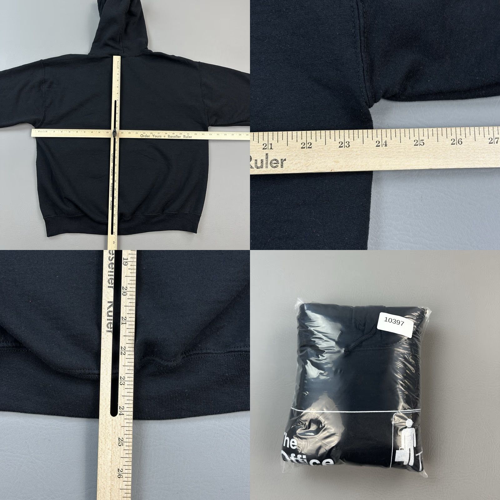 Gildan The Office Hoodie Mens Large Black TV Show Logo Graphic Pullover Sweatshirt Size US L / EU 52-54 / 3 - 8 Thumbnail