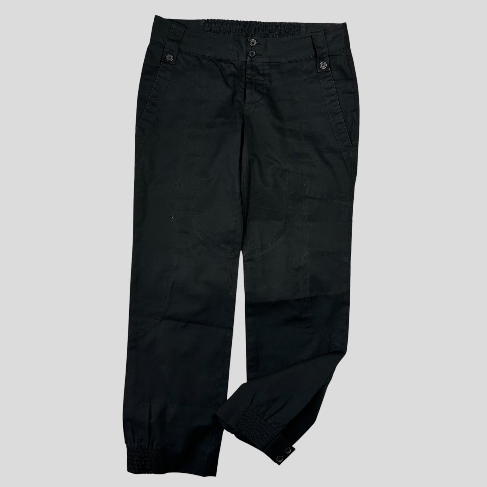 Gucci Gucci by Tom Ford 2002 Panelled Black Smart Trousers - IT40 Size 27" / US 4 / IT 40 - 3 Thumbnail
